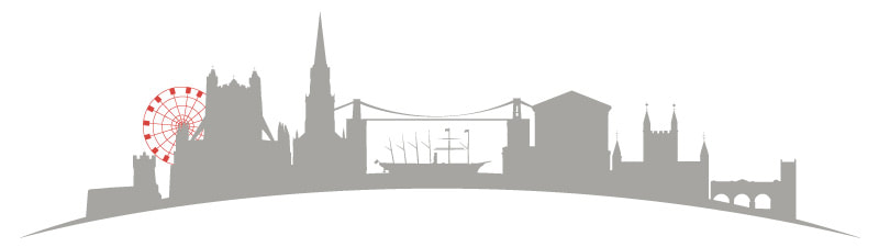 illustration of joint Bristol and Bath city scape
